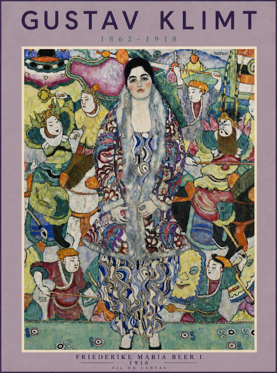 Klimt Friederike Maria Beer I No5 - Poster