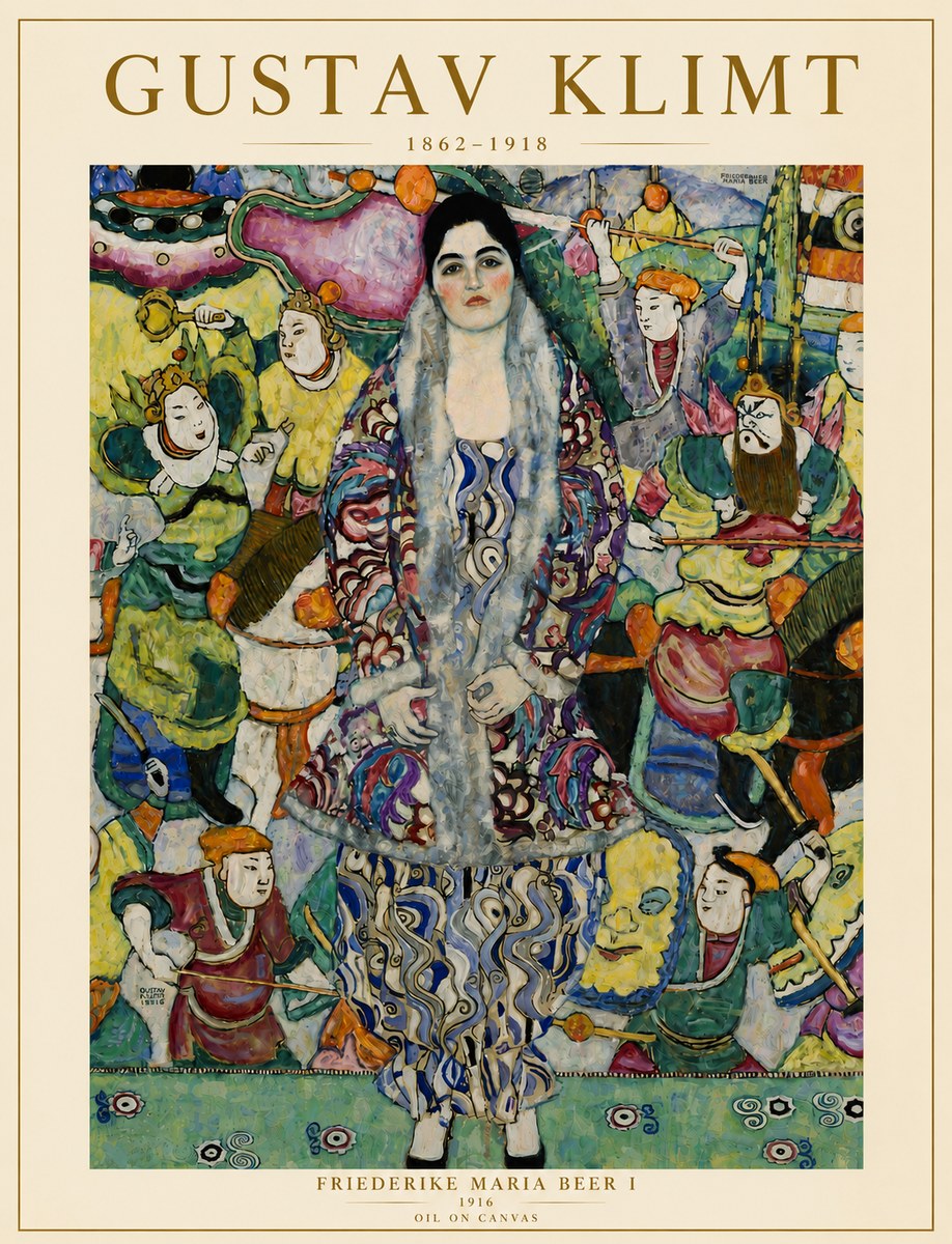 Klimt Friederike Maria Beer I No6 - Poster