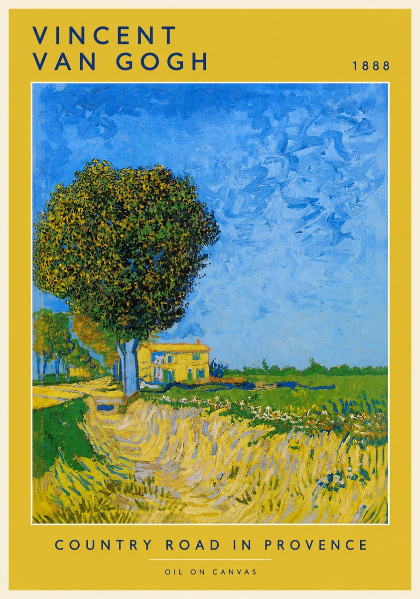Van Gogh Country Road in Provence II No2 - Poster