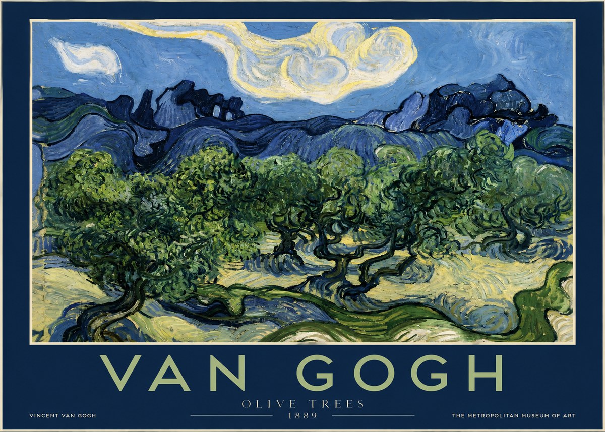 Van Gogh Olive Trees No2 - Poster