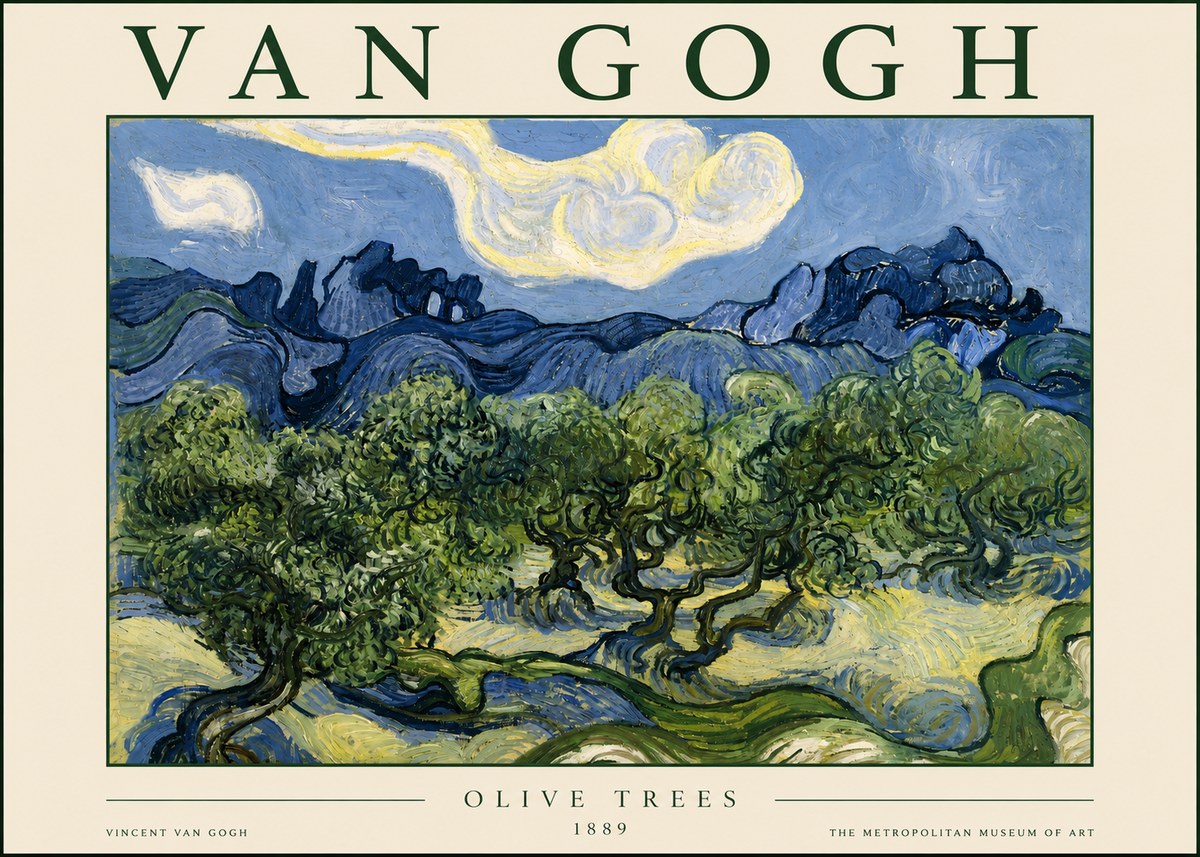 Van Gogh Olive Trees No3 - Poster
