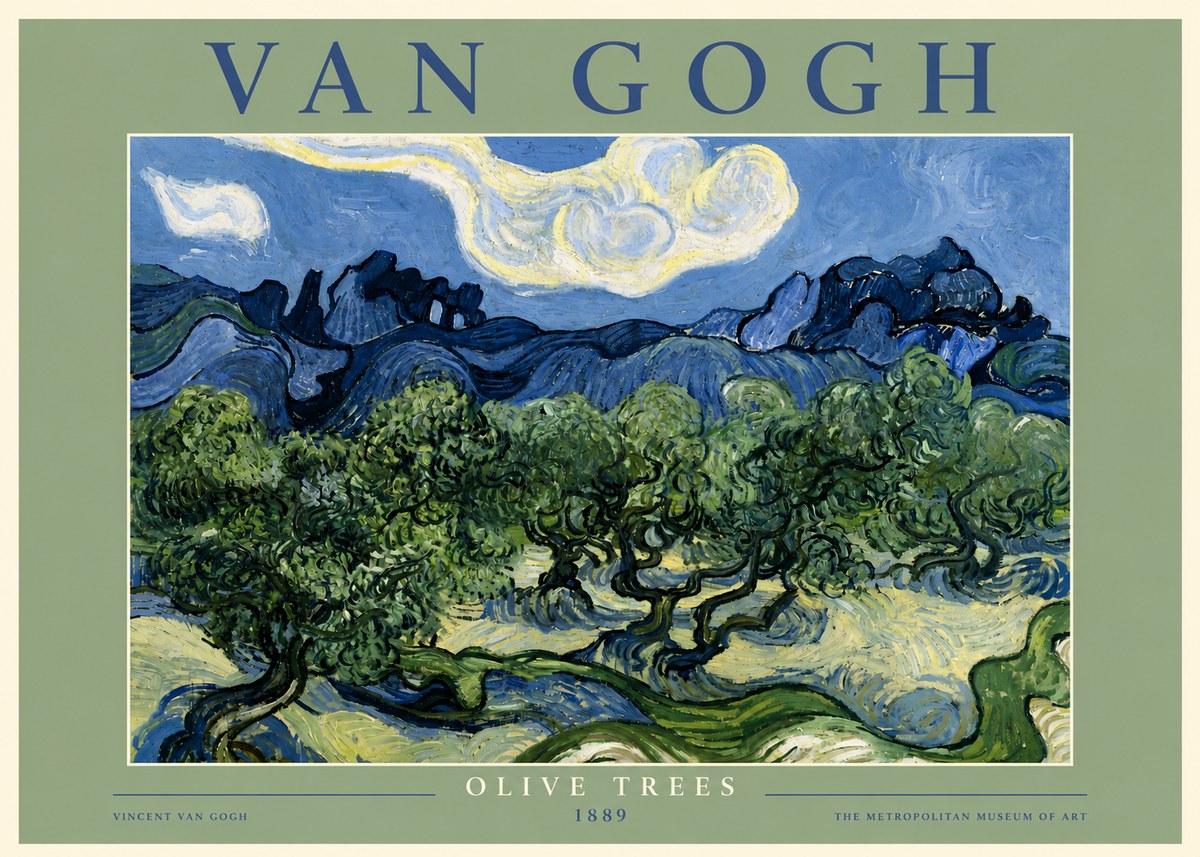 Van Gogh Olive Trees No5 - Poster