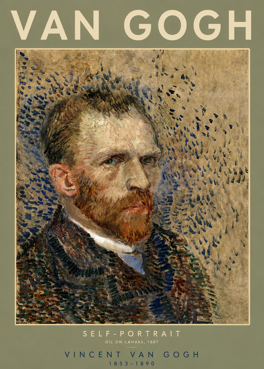 Van Gogh Self-portrait IV No4 - Poster