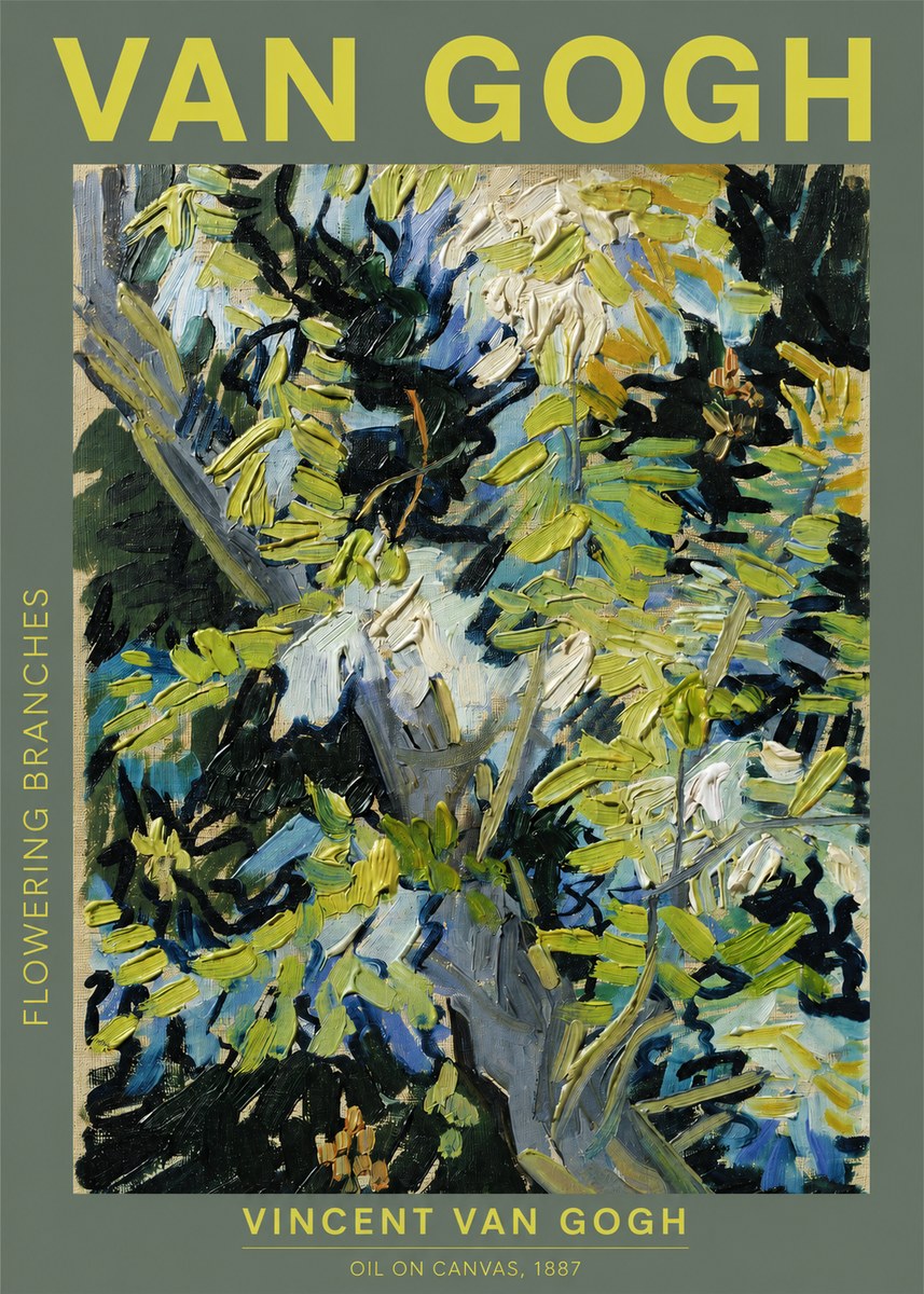 Van Gogh Flowering Branches No2 - Poster