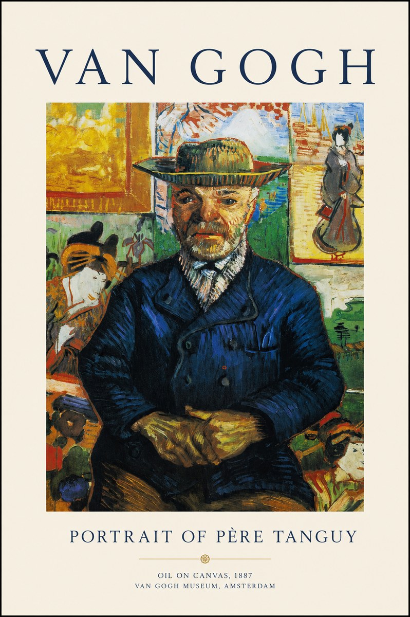 Van Gogh Portrait of Père Tanguy II No1 - Poster