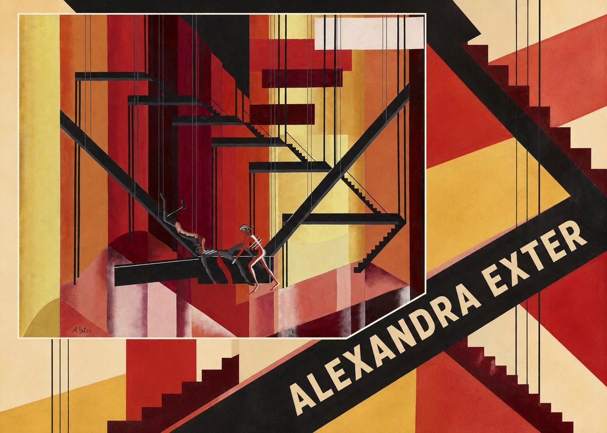 Alexandra Exter Constructivist Stage Design No5 - Poster
