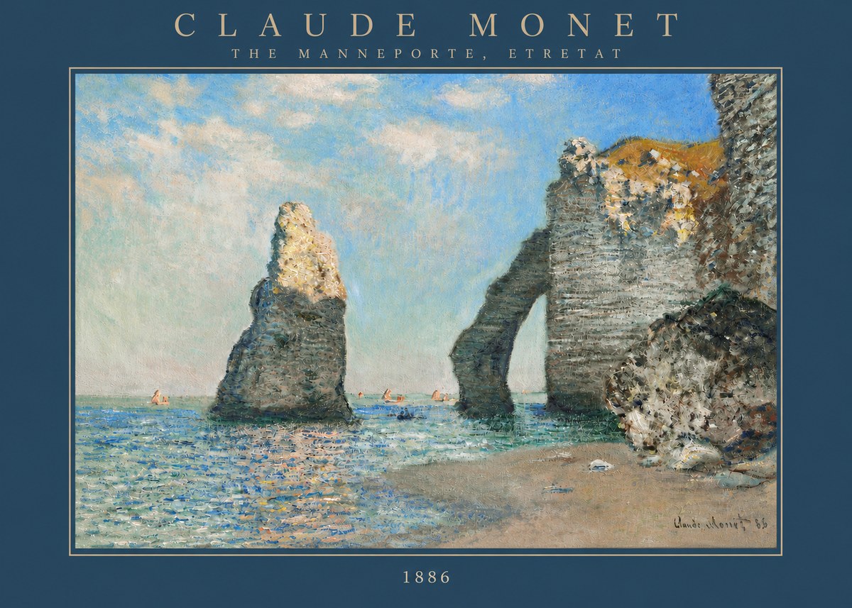 Monet The Manneporte, Etretat No3 - Poster