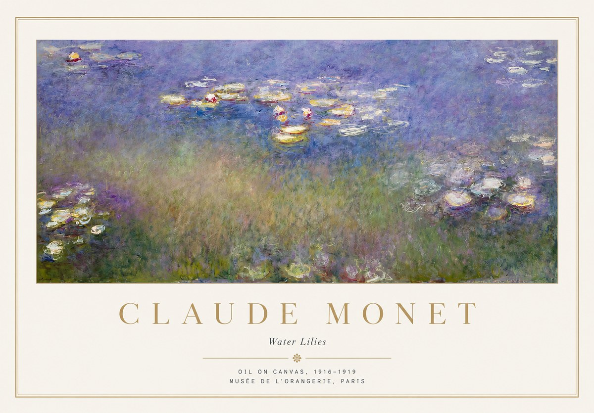 Monet Water Lilies VII No1 - Poster