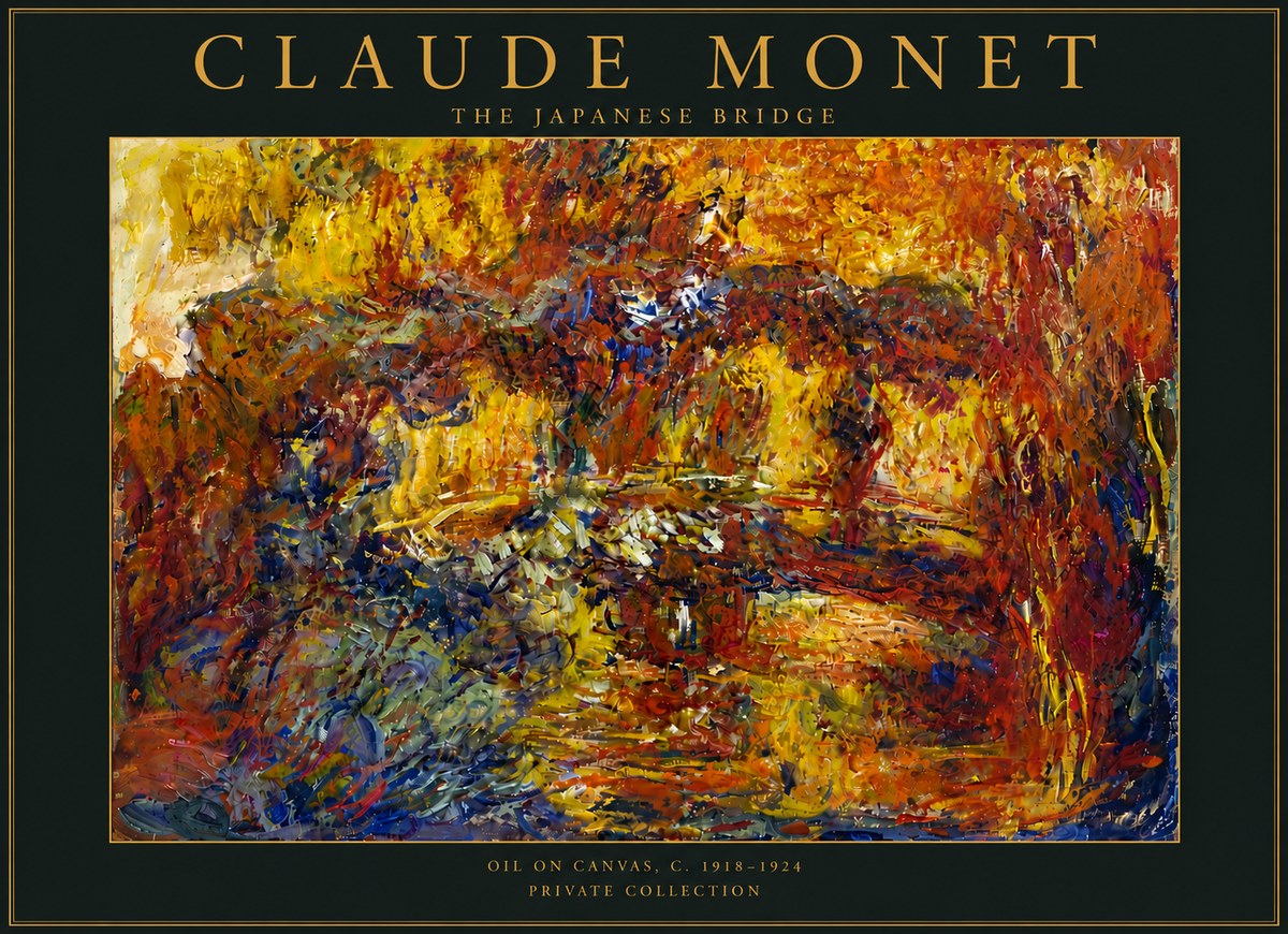 Monet The Japanese Bridge II No5 - Poster