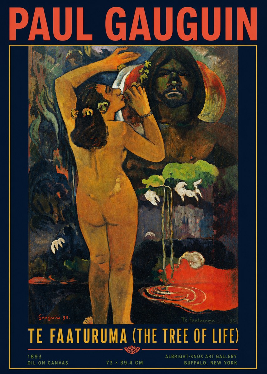 Paul Gauguin Te Faaturuma (the Tree of Life) No4 - Poster