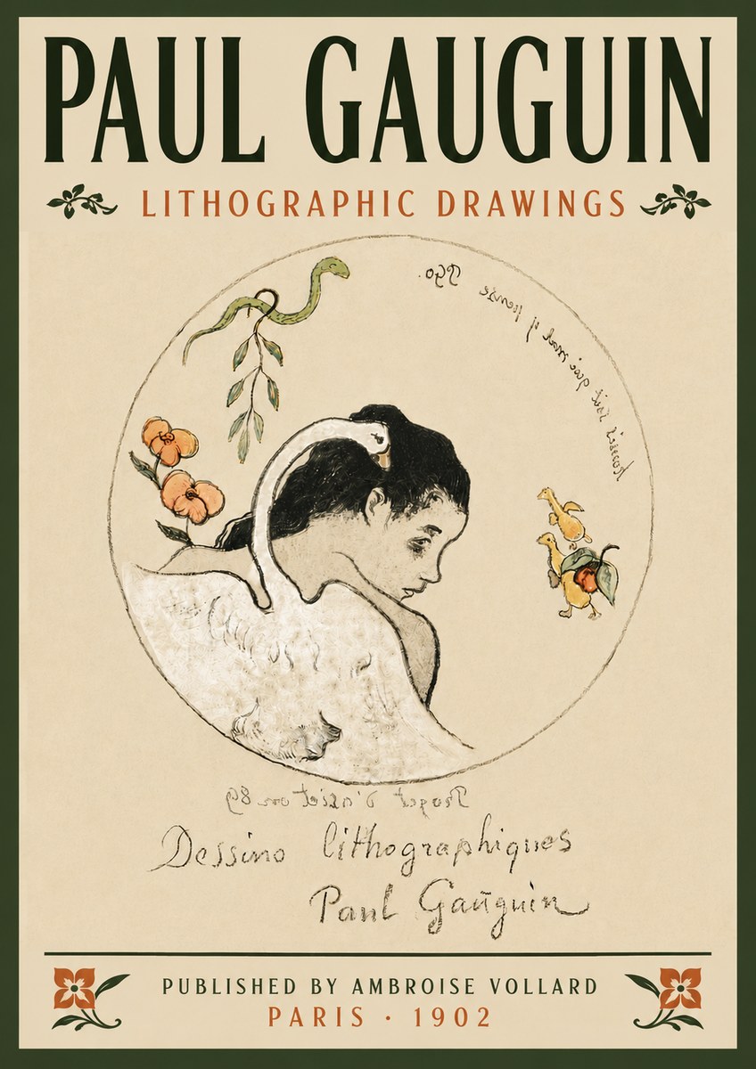 Paul Gauguin Dessins Lithographiques No6 - Poster