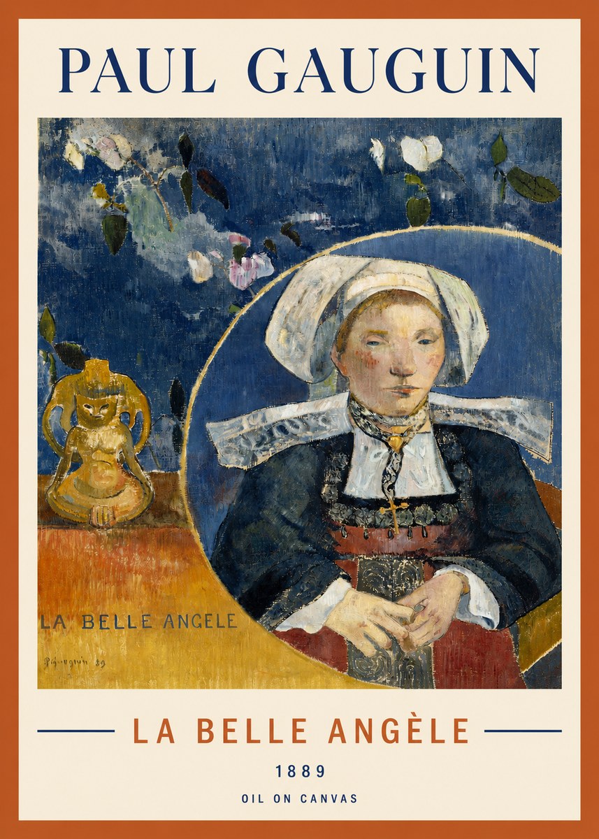 Paul Gauguin La Belle Angele No3 - Poster