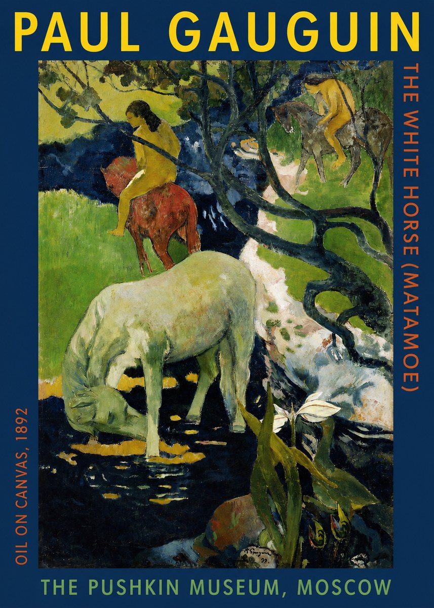 Paul Gauguin The Siamese (Tehura and Noa Noa) No5 - Poster