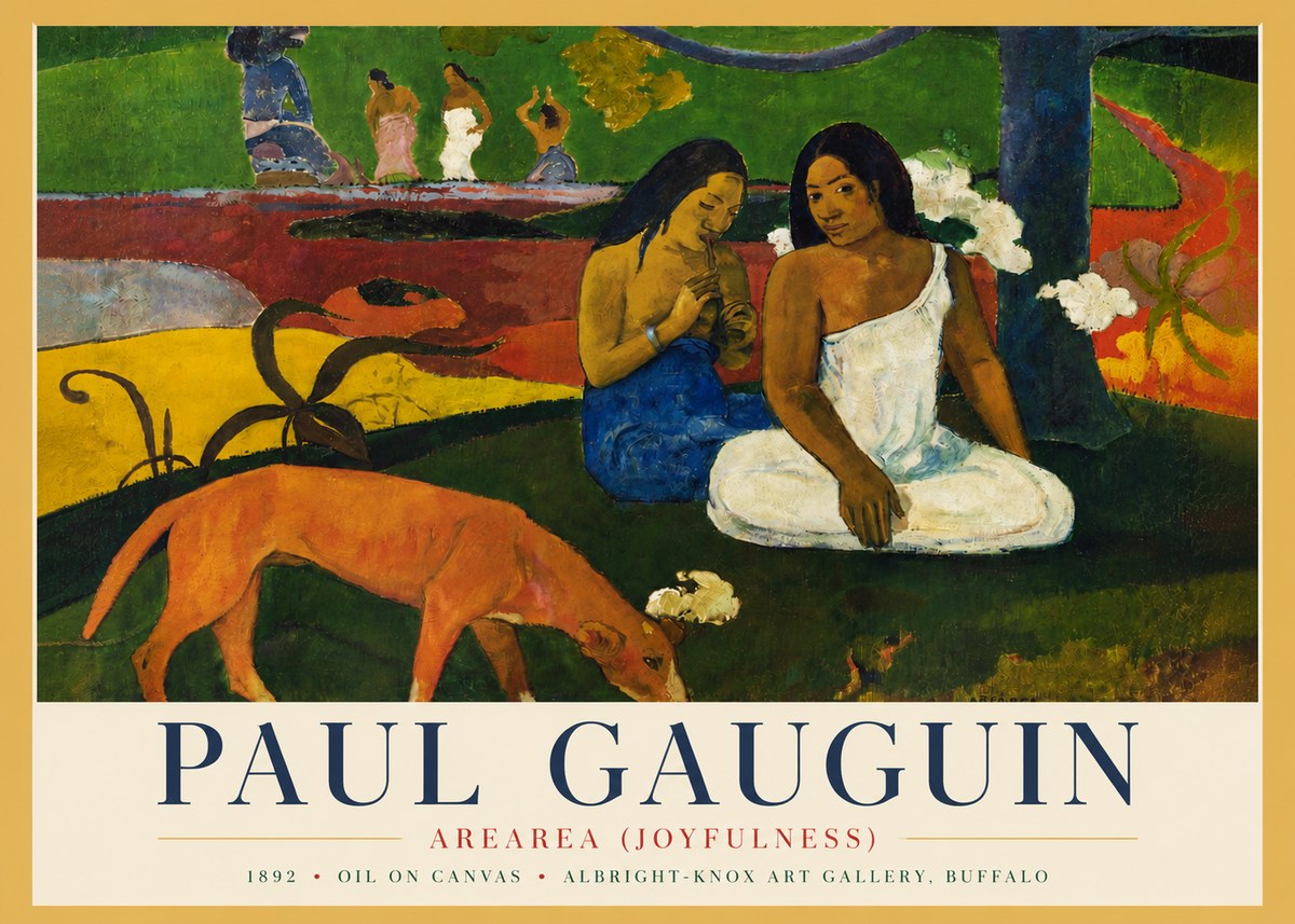 Paul Gauguin Arearea (Joyfulness) No4 - Poster