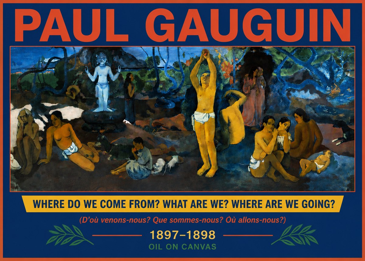 Paul Gauguin D'où Venons Nous? Que Sommes Nous? Où Allons Nous? No6 - Poster