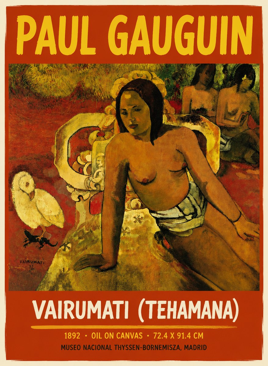Paul Gauguin Vairumati (Tehamana) No4 - Poster