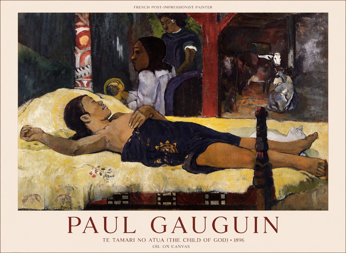 Paul Gauguin Te Tamari No Atua (the Young Man and Death) No5 - Poster
