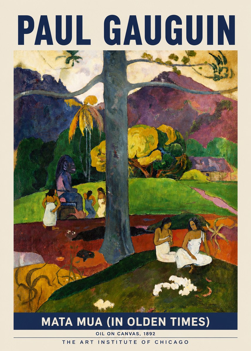 Paul Gauguin Mata Mua (in Olden Times) No3 - Poster