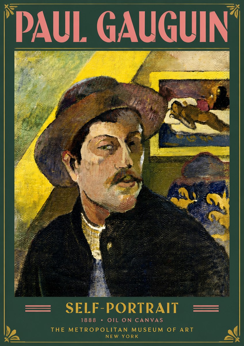 Paul Gauguin Self-portrait II No5 - Poster