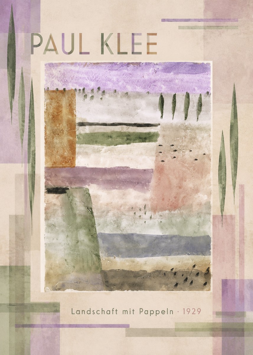 Paul Klee Landschaft Mit Pappeln No4 - Poster