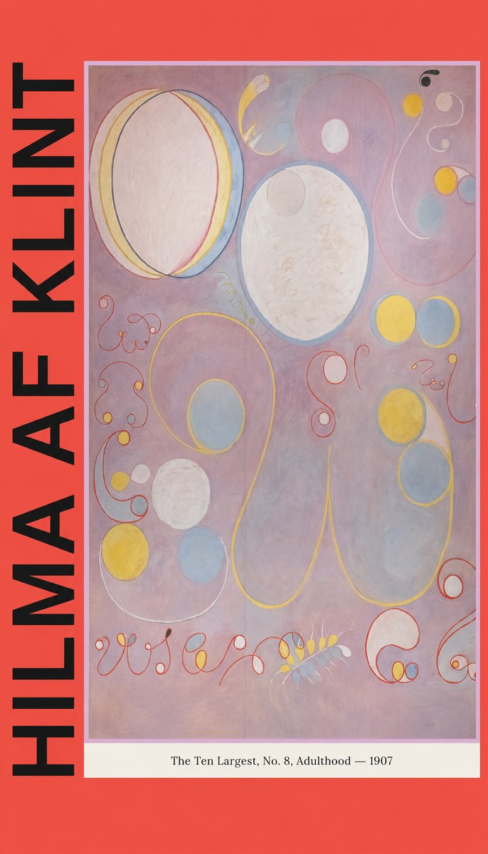 Hilma af Klint The Ten Largest, No. 8, Adulthood No3 - Poster