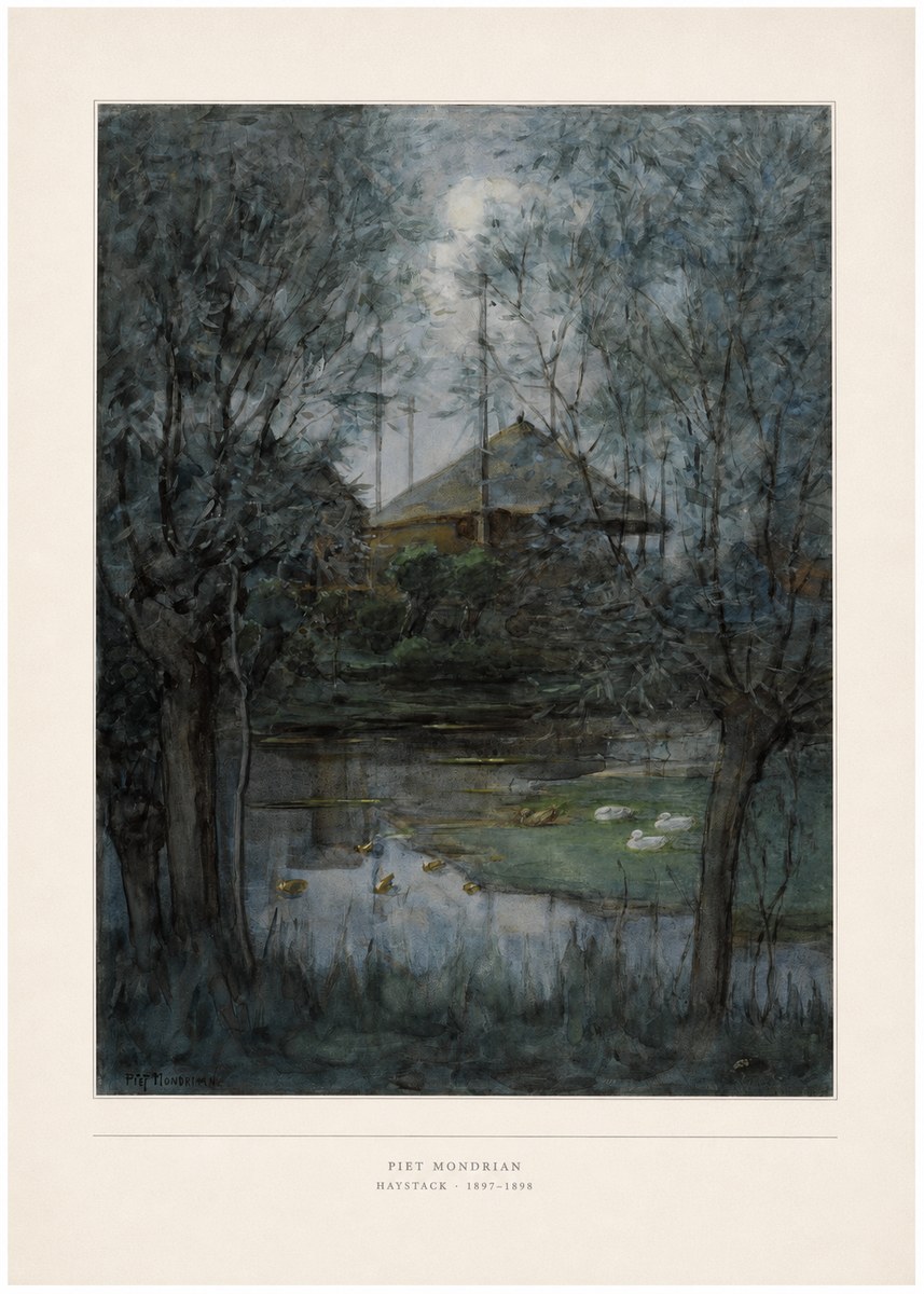 Piet Mondrian Haystack No4 - Poster
