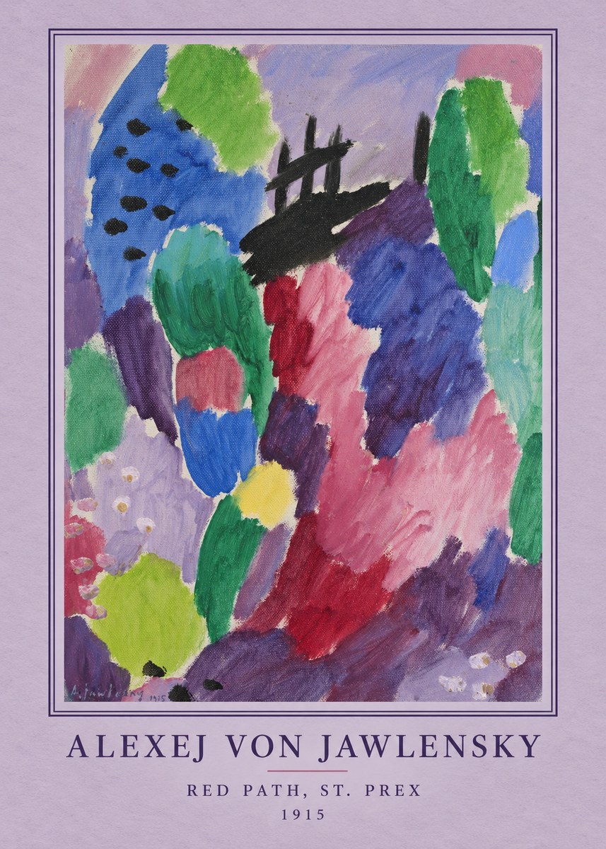 Alexej von Jawlensky Red Path, St. Prex II No4 - Poster