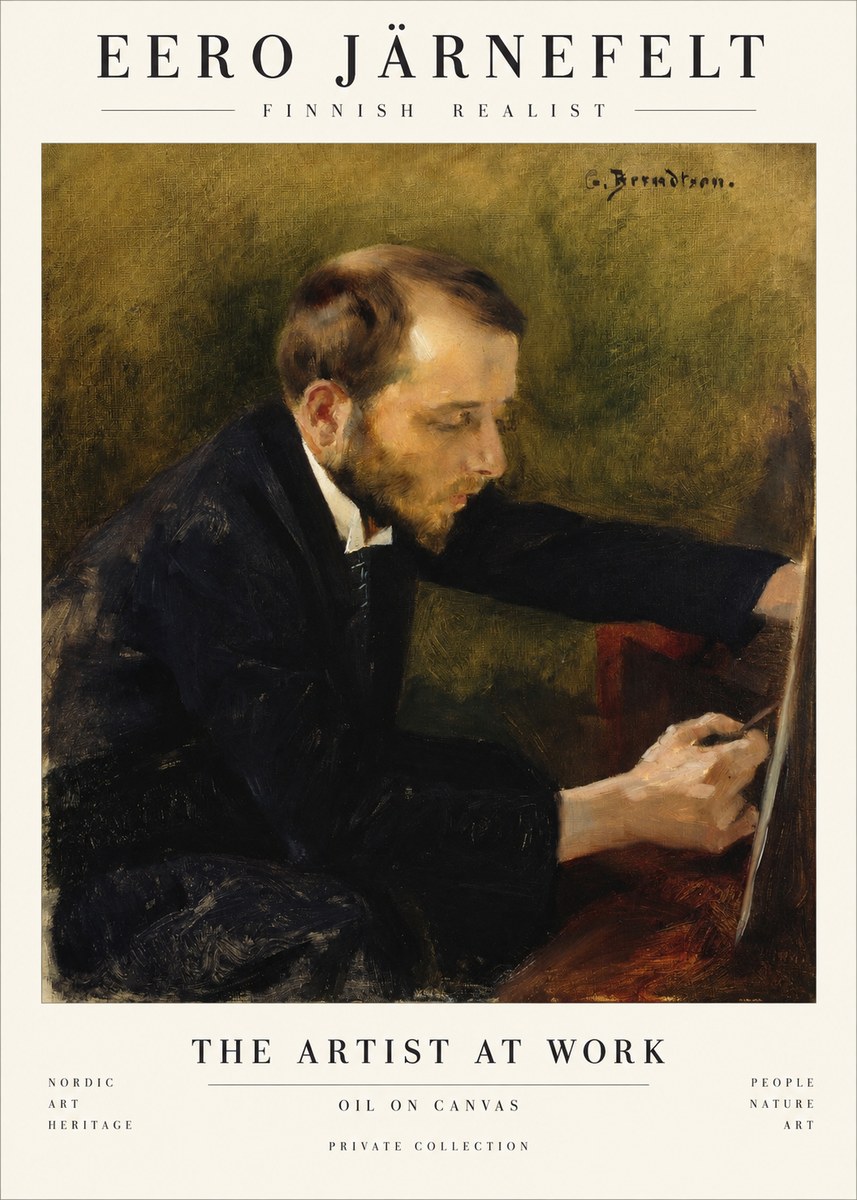 Eero Järnefelt Portrait of the Artist No2 - Poster