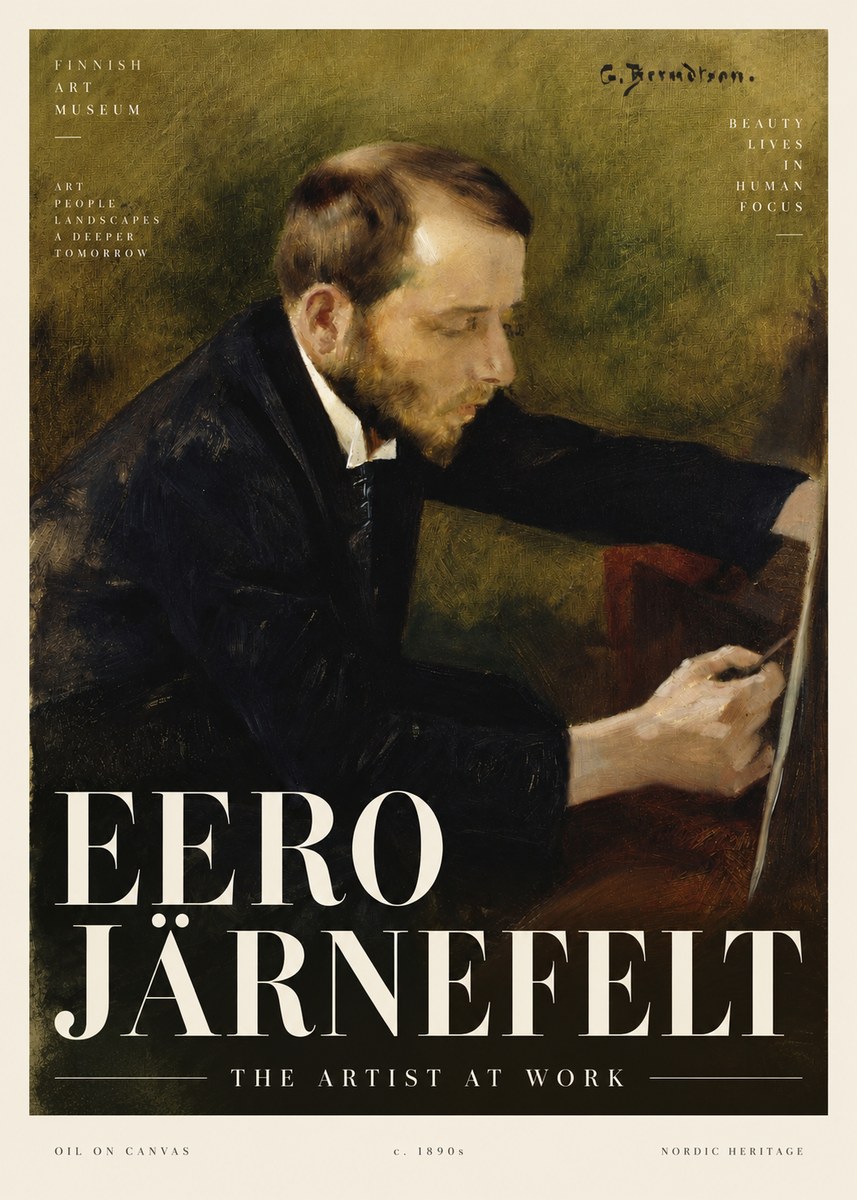 Eero Järnefelt Portrait of the Artist No4 - Poster