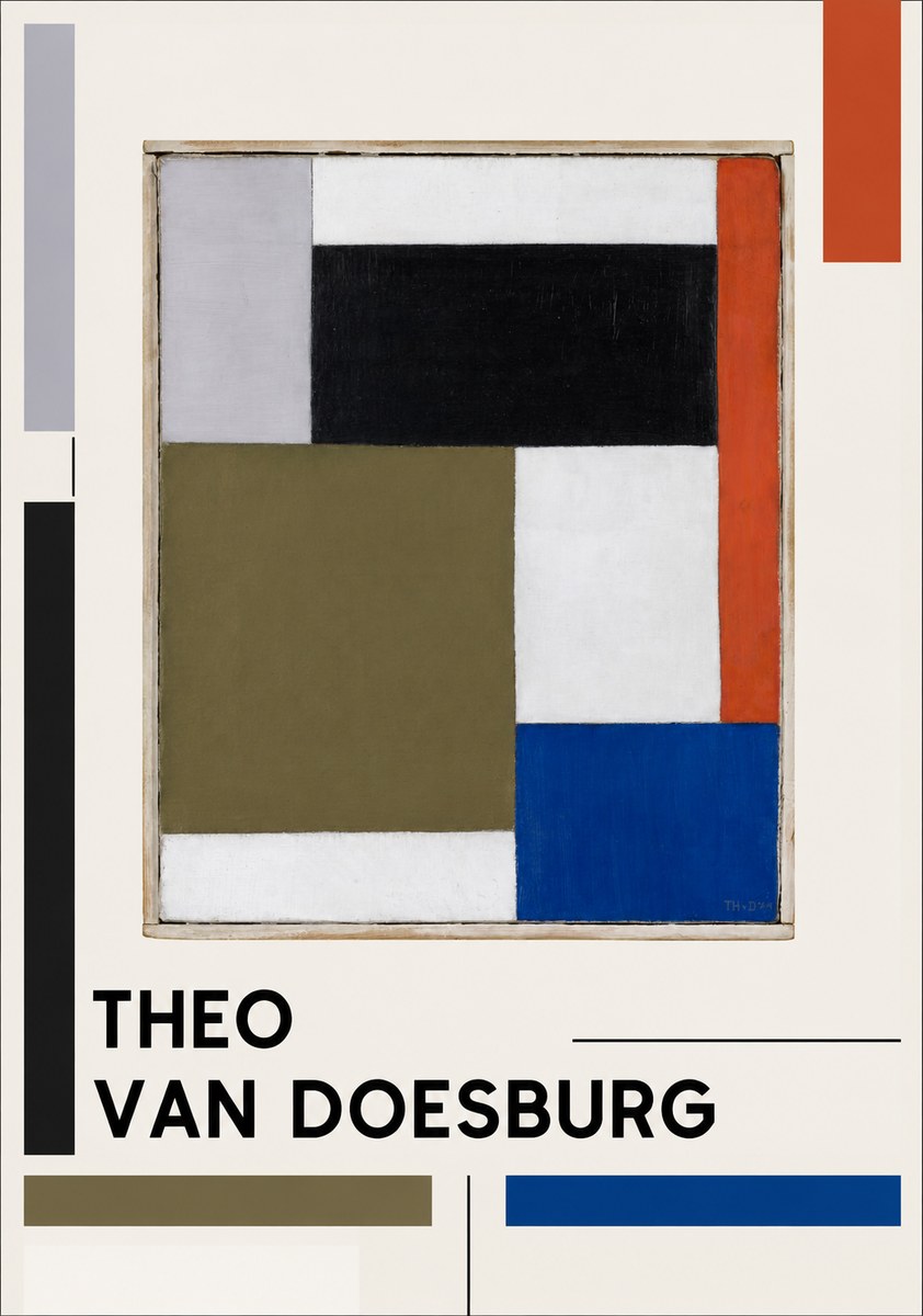Theo van Doesburg Composition Xxii No1 - Poster