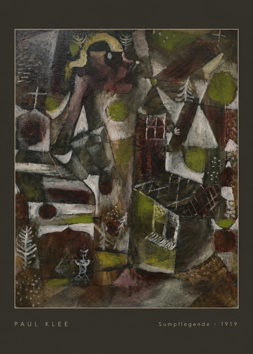 Paul Klee Sumpflegende II No5 - Poster