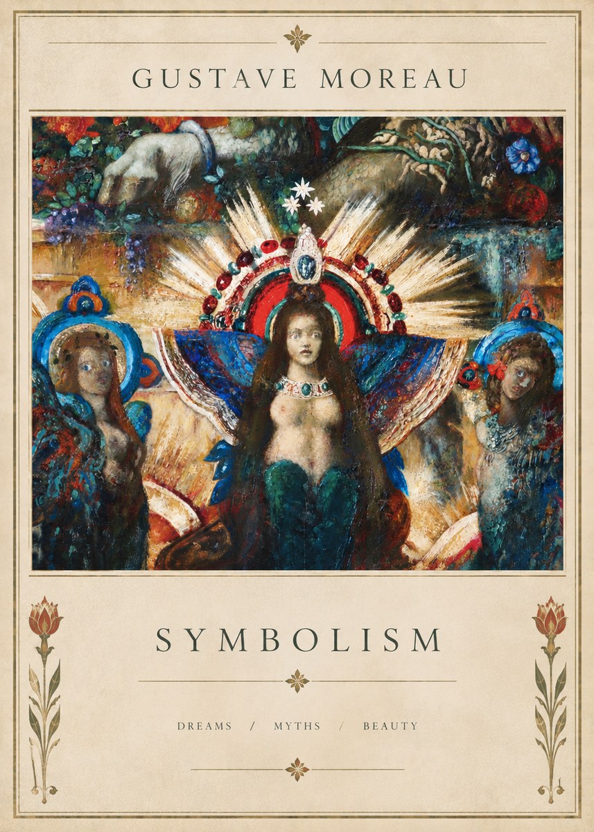 Gustave Moreau L'apparition I No6 - Poster