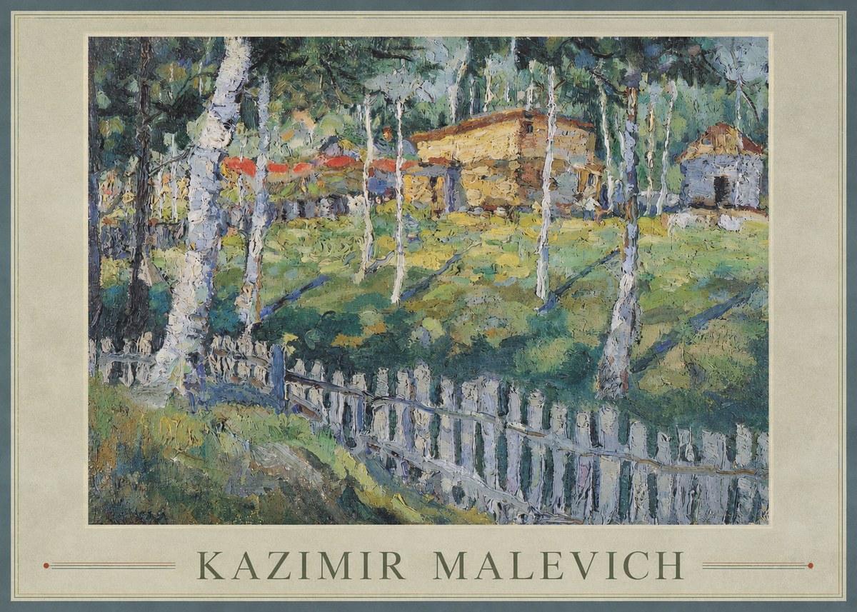 Kazimir Malevich Birch Grove No1 - Poster