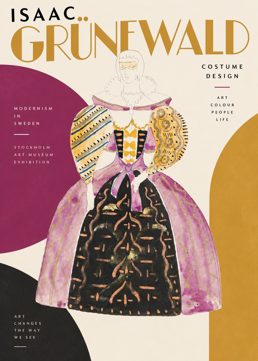 Isaac Grünewald Costume Design V No4 - Poster