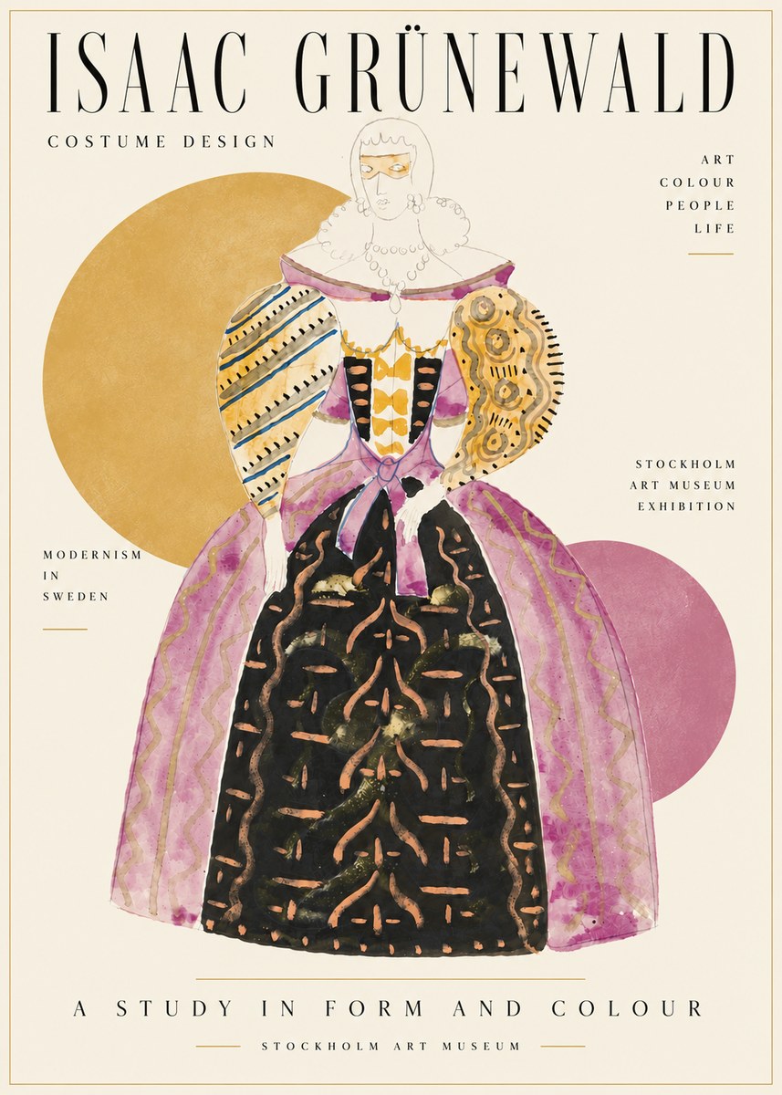 Isaac Grünewald Costume Design V No6 - Poster