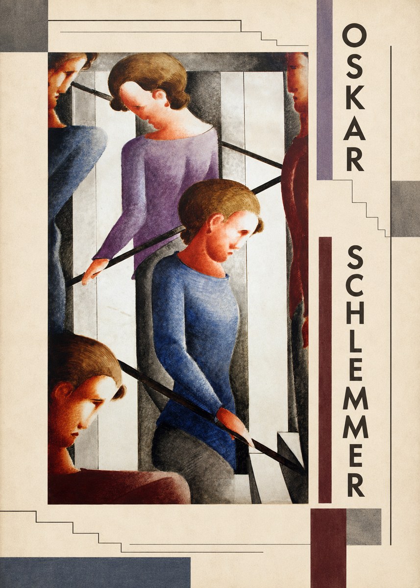 Oskar Schlemmer Staircase Figures I No5 - Poster