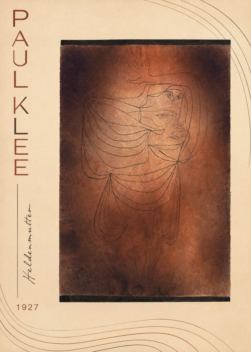 Paul Klee Heldenmutter No2 - Poster