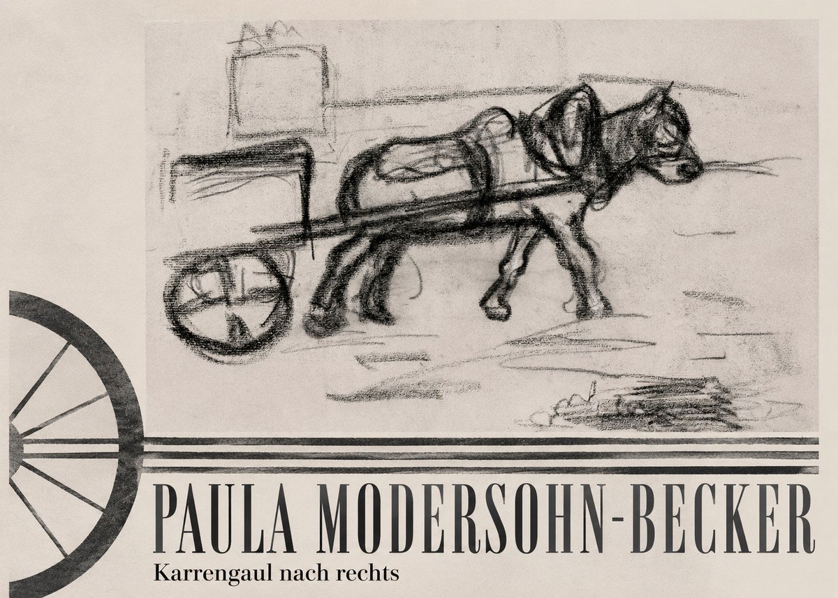 Paula Modersohn-Becker Karrengaul Nach Rechts No6 - Poster