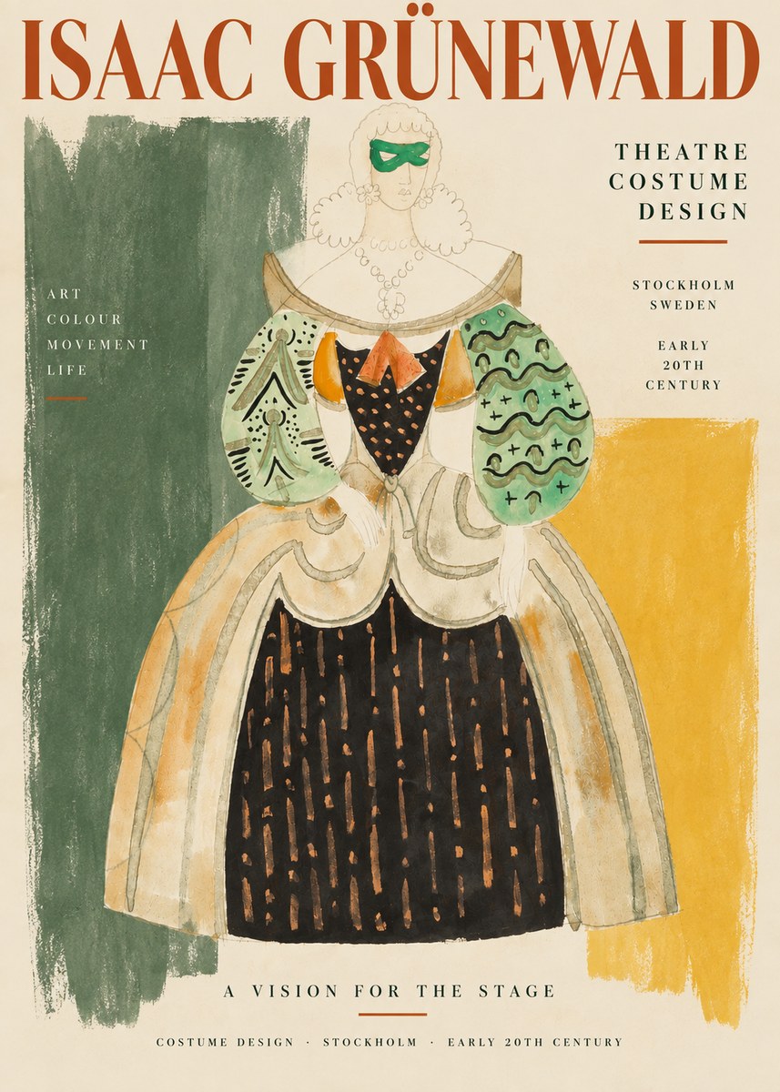 Isaac Grünewald Costume for the Theatre No3 - Poster