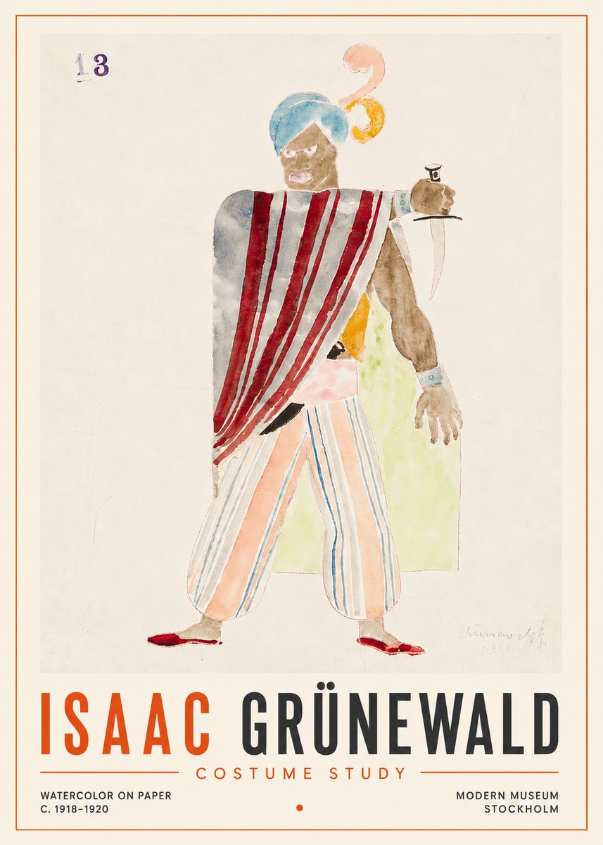 Isaac Grünewald Costume Study III No5 - Poster
