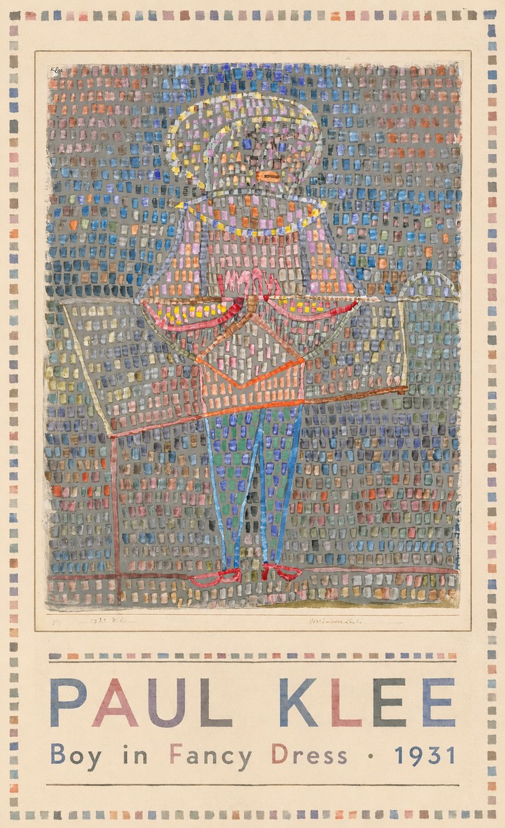 Paul Klee Boy in Fancy Dress No1 - Poster