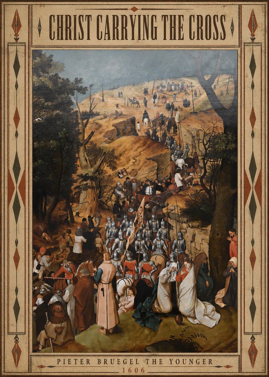 Pieter Bruegel Christ Carrying the Cross I No5 - Poster