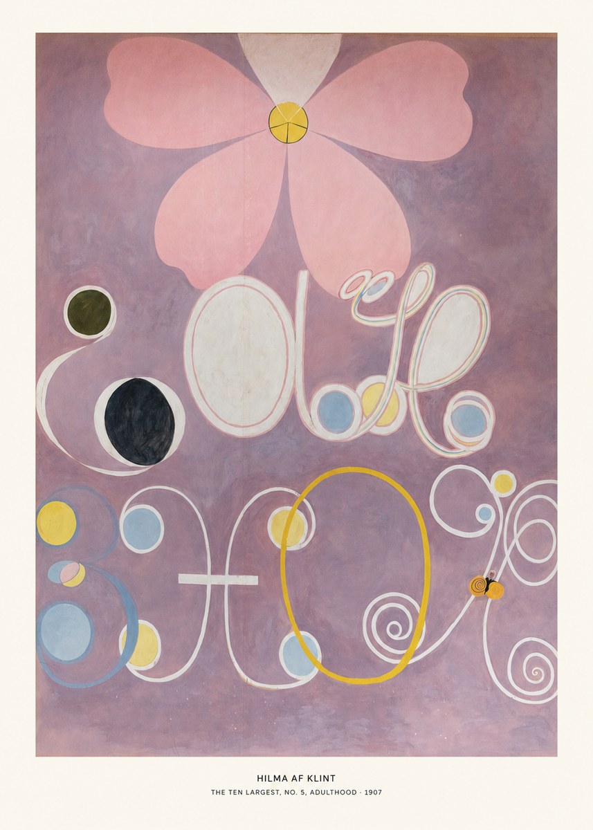 Hilma af Klint The Ten Largest, No. 5, Adulthood No5 - Poster