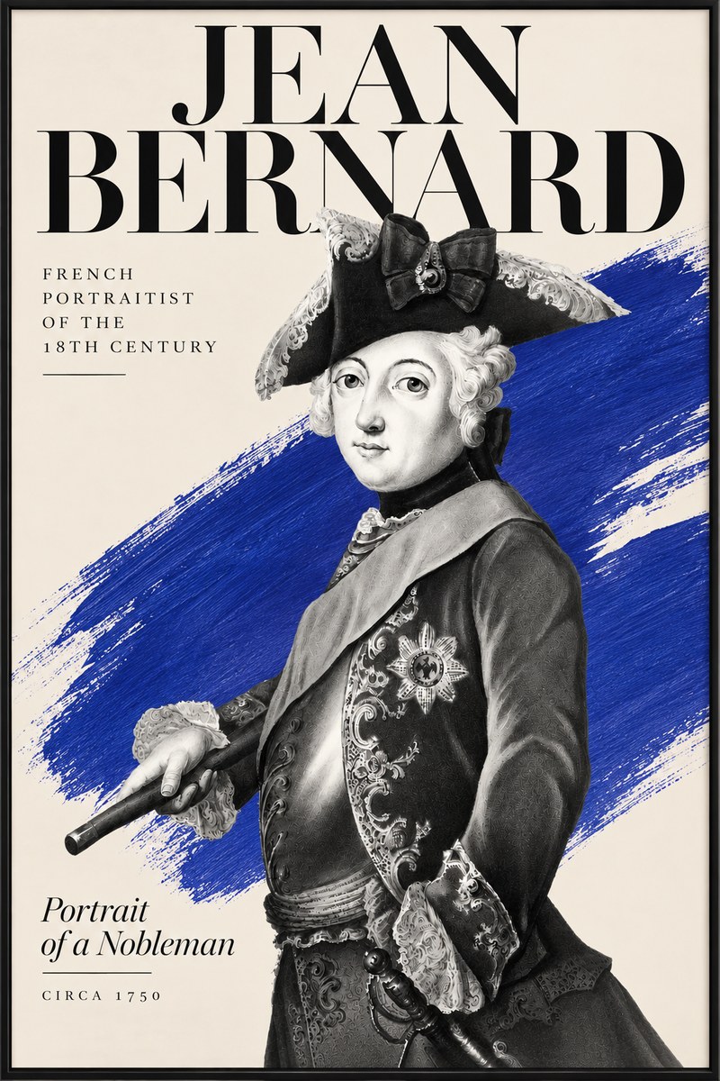 Jean Bernard Portrait of a Young Nobleman No6 - Poster