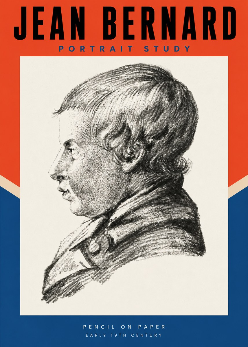 Jean Bernard Portrait Study I No2 - Poster