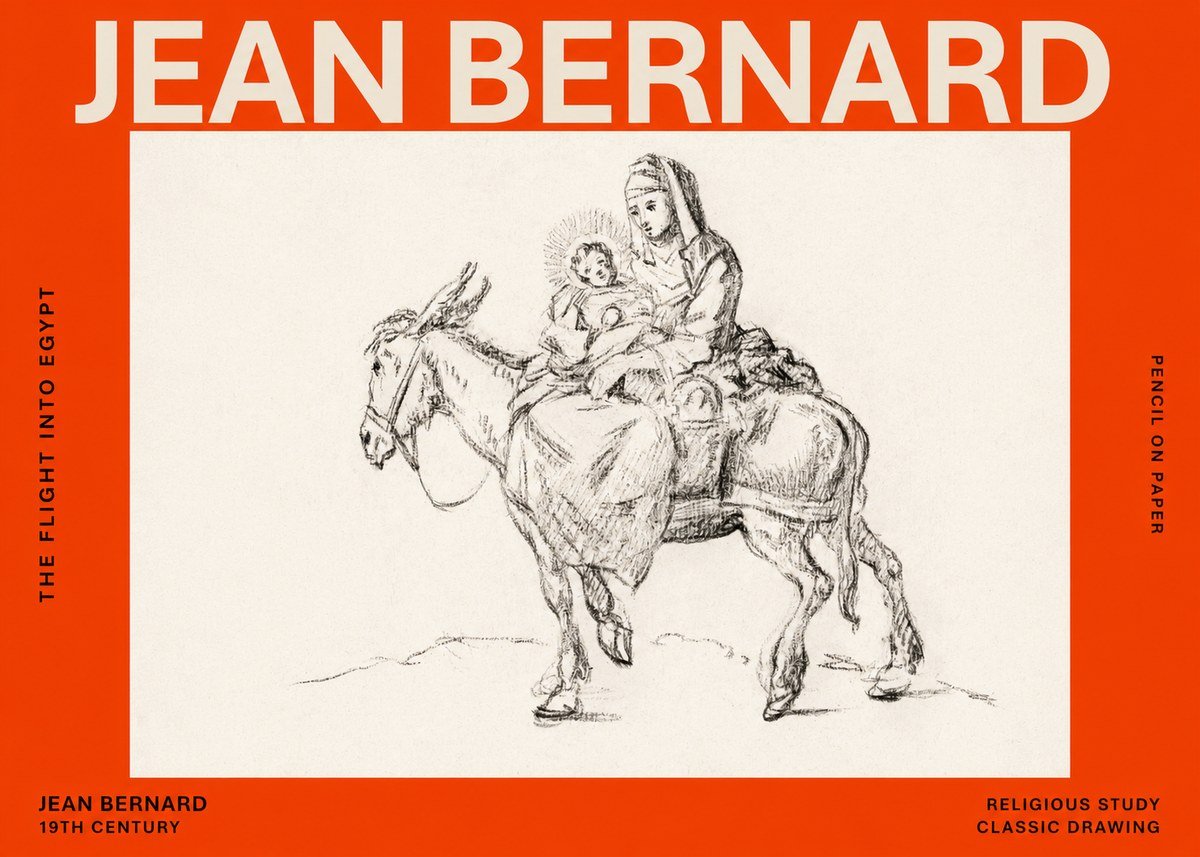 Jean Bernard The Flight into Egypt No6 - Poster