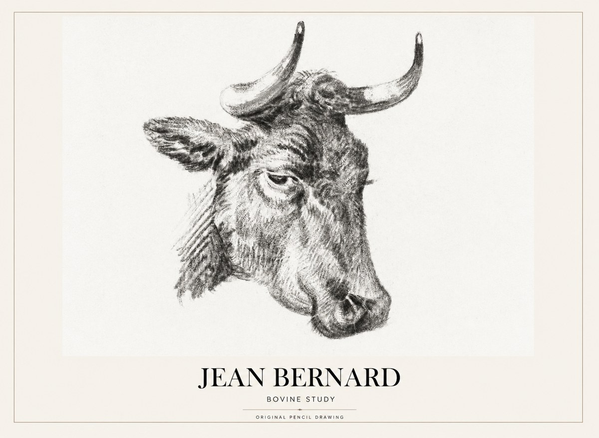 Jean Bernard Bovine Study I No1 - Poster