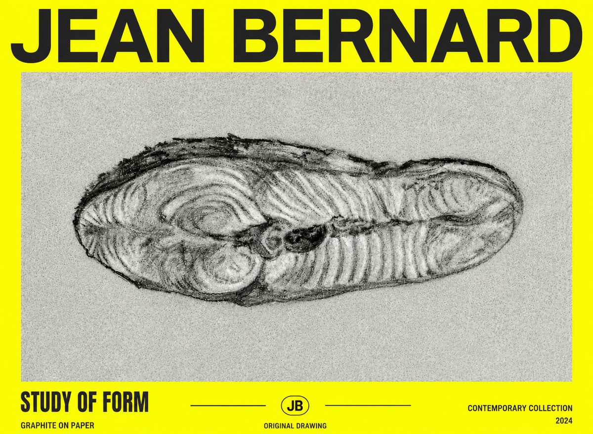 Jean Bernard Study of Form I No4 - Poster