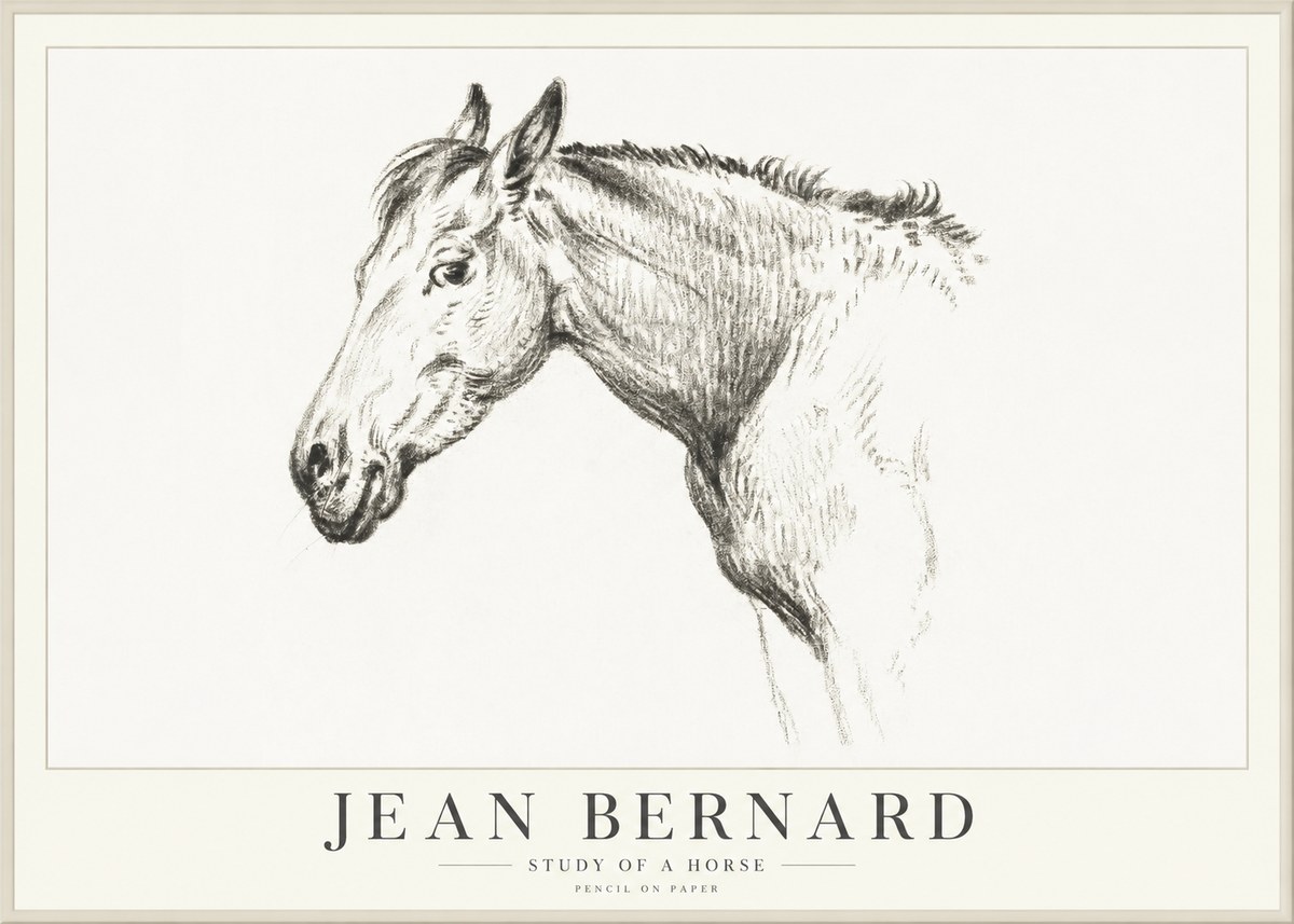 Jean Bernard Study of a Horse VI No4 - Poster