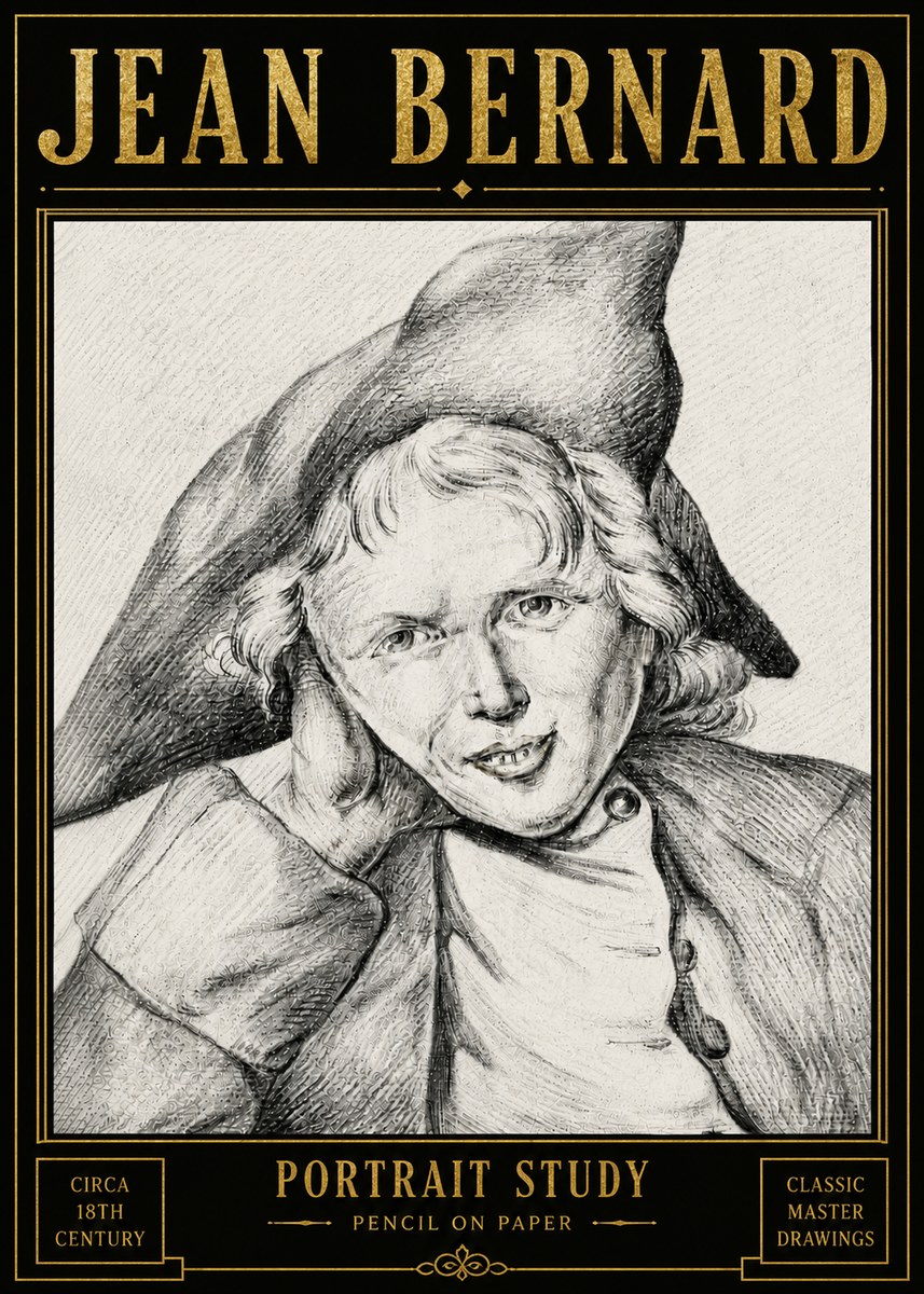 Jean Bernard Portrait Study VII No6 - Poster